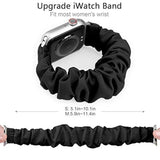 Elastic Scrunchie Watch Band for Apple Watch 38-45mm Series 3-10 Women