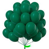 Forest Green Balloons, 50 Pcs 12 Inch Boho Green Balloons, Dark Green