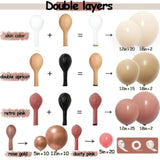 Dusty Rose Balloon Arch Kit: Blush, Nude, Mauve, Beige & Gold Garland