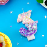 Birthday Number Candles Pink And Purple Butterfly Birthday Candles For Cake Glitter Number 3 Candle Cake Topper With Sequins For Girls And Women Anniversary Celebrations Supplies