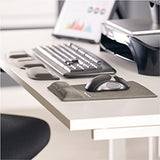 Fellowes MICROBAN Memory Form Mouse Pad Wrist Support - Graphite (9184001)