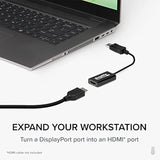 Active Displayport To Hdmi Adapter, Uni-Directional, Driverless, Adapts Any Full-Sized Dp Port To Enable Connecting A Hdmi Cable And Display Up To 4K 3840X2160 @60Hz