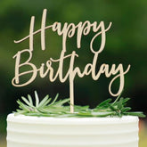 Wooden Happy Birthday Cake Toppers, Birthday Party Decoration Supplies, Premium Quality Decoration (Design 01)