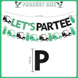 Golf Party Decorations Let's Partee Banner Hanging Swirls for Birthday Baby Shower