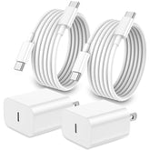 Iphone 17 16 15 Charger Fast Charging,20W Apple Ipad Usb C Fast Charger,2Pack 6Ft Usb C Wall Charger Block For Iphone 17/Pro/Pro Max/17 Air/ 16/16 Pro/16 Pro Max/15/Plus/Pro/Pro Max, Ipad Pro/Mini