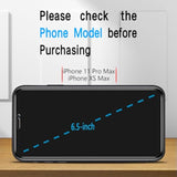 [3 Pack Privacy Screen Protector For Iphone 11 Pro Max, Xs Max Tempered Glass Film, Anti-Spy, Full Coverage, Case Friendly