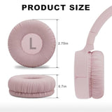 Replacement Ear Pads Compatible With Jbl Tune 510Bt, 520Bt, 570Bt, 660Nc, Jbl Live 460Nc, 670Nc, Jr310Bt, Jr300Bt, Sony Wh-Ch520, Mdr-Zx110 Series And More Headphones Earpads Cushions Pink