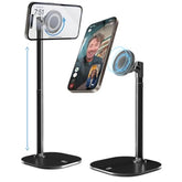 Cooper MagStand - Adjustable Magnetic iPhone Stand for Desk & Phone Holder for Video Recording, Compatible with MagSafe, Stand for iPhone 16 Pro Max, 15/14/13/12, Small Mag Safe Tripod (Night Black)