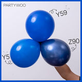 100 Royal Blue 10" Balloons – Matte Latex for Party, Graduation, or Patriotic Decor