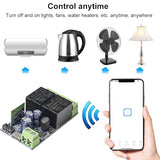 Ewelink Wifi Wireless Smart Relay Module Usb 5V Dc7V/12V/24V/48V 2 Channel Switch For Garage Door, Rolling Shutter Door, Electric Curtain(2Pcs,2Ch)
