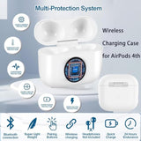 Wireless Charging Case Replacement Compatible With Airpods 4Th Generation Charging, Air Pod 4Th Usb C Port Charging Case Only With Bluetooth Pairing Sync Button (No Airpod 4Th) (?For Airpod 4 Usbc)