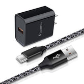 Fast Charger 3.0 Wall Charger For Samsung Galaxy A32 A52 A17 S25 A16 A51 A71 S21 A14 A13 A11 A20 A50 A12 S24 S23 S22 Ultra 5G S20 A15 Note 20 S10 S9,Lg Stylo,Adaptive Block Cube+Usb Type C Cable Cord