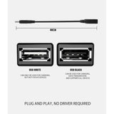 Usb Splitter, 1 Male To 2 Female Usb Extension Cable Connectors,Usb A 2.0 Male
