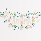 Meri Meri Princess Party Garland (Pack of 1). 6' Garland, Measures 10' Including Excess Cord, Princess Birthday Party Decorations