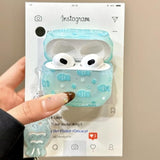 Compatible With Airpods 4 Case Soft Tpu With Cleaner Kit Creative Fish Star Keychain Shockproof Cover For Airpods 4Th Generation-Water Blue