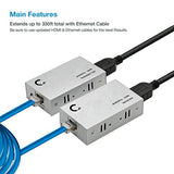 Et4K100M 4K@30Hz Hdmi 1.4 Extender Over Cat5E/Cat6/Cat7 330 Ft (100 M), Hdcp 1.4, With Loop-Out, Ir Pass-Through & Surge Protection