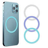3Pcs Mag Safe Metal Ring Sticker,Mag-Safe Case Converter Adapter Ring For Magsafe Magnetic Wireless Charging Phone Car Mount Compatible With Cell Phone Android Samsung Galaxy Pixel Iphone