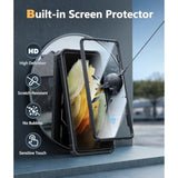 For Samsung Galaxy S21-Ultra Case: Military Grade Rugged Cell Phone Cover With Kickstand | Shockproof Tpu Protection Bumper Matte Textured Design For Samsung S21 Ultra Cases 6.8 Inches (Black)