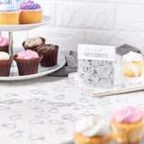 Clovercrafts 50 X Silver Glitter Engagement Ring Confetti – Wedding & Bridal Shower Decor