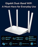 Ac1200 Gigabit Wifi Router(Wr1300), Dual Band Mu-Mimo Wireless Internet Router, 4 X Antennas, Vpn, Guest Wifi And Ap Mode, Long Range Coverage