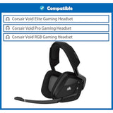 Ear Pads Replacement Cushion Earpads Compatible With Corsair Void/Corsair Void Pro Wired/Wireless 7.1 Gaming Headsets,Replacement Ear Pad With Skin-Friendly Protein Leather And Memory Foam