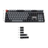 Double Shot 122 Dyed Pbt Shine Through Oem Profile Keycap Rainbow Carbon Sunse