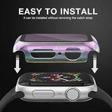 Case Compatible With Apple Watch 40Mm Series 6/5/4/Se With Built-In Tempered Glass Screen Protector, All-Around Ultra-Thin Bumper Full Cover Hard Pc Protective Case For Iwatch