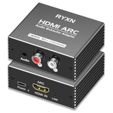 Hdmi Arc Audio Extractor 192Khz, Hdmi Arc Adapter With 3.5Mm Audio And L/R Ste