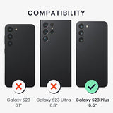 kwmobile Case Compatible with Samsung Galaxy S23 Plus Case - TPU Silicone Cover - Works with Wireless Charging - Pale Iris