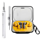 Case Cover Compatible With Nothing Ear (A) Earbuds, Soft Silicone Protective Case With Cleaner Kit With Carabiner Keychain Accessories (Black)