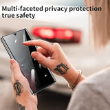 Anti Peeping Case For Samsung Galaxy S22 Ultra, 360 Degree Front And Back Privacy Tempered Glass Cover, Anti Spy Screen, Anti Peep Magnetic Adsorption Metal Bumper For S22 Ultra (Black)