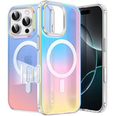 JETech Iridescent Case for iPhone 16 Pro Max 6.9-Inch with Camera Control Capture Button, Compatible with MagSafe, Cute Unique and Aesthetic Design, Colorful Translucent Cover (Iridescent)