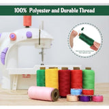 50 Pcs Prewound Bobbins Sewing Thread Kit, 400 Yards Each, 25 Assorted Colors