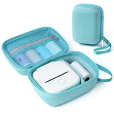 Sticker Printer Case For M02/T02/M02X/M02 Pro/P2S/M02L/Y02C, Compatible With Nelko Pm230/Anycash/Idprt/Cabaro Mini Thermal Printer, Portable Sticker Paper Storage Holder - Box Only, Green