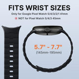 Magnetic Silicone Bands Compatible with Google Pixel Watch 4/3/2/1 41mm for Women and Men, Rugged Soft Sport Strap Replacement Wristband