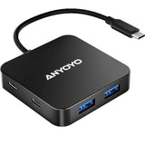 6 In 1 Adapter With 4K 30Hz Hdmi, 100W Pd, 3 Usb A 3.0, 1 Usb C For Macbook Pr