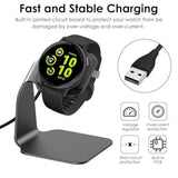 Charger Dock Compatible With Garmin Vivoactive 5 4 4S 3/3 Music/Venu Sq/Venu/Venu 3S 3 2S 2, Premium Aluminm Charging Cable Stand Base Station Usb Date Syn For Fenix 7 7S 7X 6 5 Smartwatch