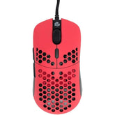 Hati Htm/Ht-M Medium 56G Ultra Lightweight Honeycomb Wired Gaming Mouse, Pixart 3389 Sensor 16000 Dpi, 6 Programmable Buttons, Low Latency, For Pc/Mac (Faze Red)