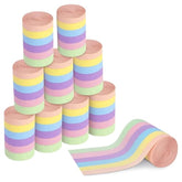12 Rolls Pastel Crepe Paper Streamers, 6 Colors Easter Paper Streamer Decoration, 393 Ft Red Macaron Crepe Streamer Rolls For Wedding Birthday Baby Shower Party Decor Diy Crafts