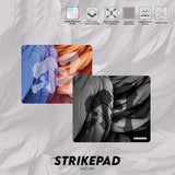 Gaming Mouse Pad And Large Desk Mat, Waterproof Speed Mousepad, Non-Stitched Edges, Transformation Pattern, Durable Mouse Mat For Office And Gaming, Fantech Strikepad (Black, 19.3L*16.6W Inches)