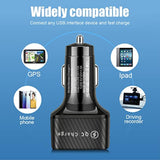 Car Charger Adapter, 6 Ports Usb Qc3.0 Fast Phone Charger, 32V Upgraded Quick Charging Adapter Compatible With Iphone 13/13 Pro Max/12/Xs/Xr, Samsung Galaxy (Black/1Pcs)