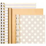 3 Rolls Gold Foil Wrapping Paper - 17"x120" Each for Birthday, Wedding & More