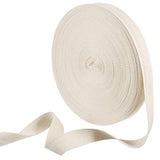 Cotton Twill Tape Ribbon 54.7 Yards Soft Natural Herringbone Webbing T