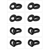 16 Pcs Silicone Ear Tips Compatible With Galaxy Buds Live, 2 Size 8 Pairs Ear Adapter Eartips Replacement For Samsung Galaxy Buds Live Accessories Rubber Earbuds Tips, Black