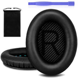Qc35 Ear Pads Compatible With Bose Qc35, Qc25, Qc15, Qc2, Ae2, Ae2I, Ae2W, Soundtrue, Soundlink Headphones, Noise Isolation Memory Foam Headset Ear Cushion With Mounting Stick And Storage Bag