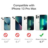 JETech 5 in 1 Case for iPhone 13 Pro Max 6.7-Inch, with 2-Pack Screen Protector and Camera Lens Protector, Non-Yellowing Shockproof Bumper Phone Cover, Full Coverage Tempered Glass Film (Clear)