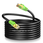 Cat8 Ethernet Cable 100Ft S/Ftp Outdoor&Indoor Heavy Duty High Speed Cat8 Lan