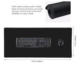 Xxl Professional Large Mouse Pad & Computer Game Mouse Mat (35.4X15.7X0.12In, 90X40 Black)