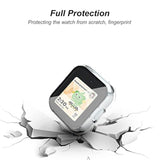 Compatible With Syncup Kids Watch Screen Protector (Not Compatible With Syncup Watch 2), Hard Pc & Tempered Glass Case Cover (Transparent)