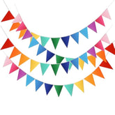 48Pcs Rainbow Pennant Banner, Colorful Triangle Flags for Parties & Classroom Decor